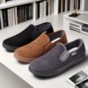Newness Lightweight Mens Fabric Loafers in navy blue Experience effortless style with breathable fabric and lightweight comfort