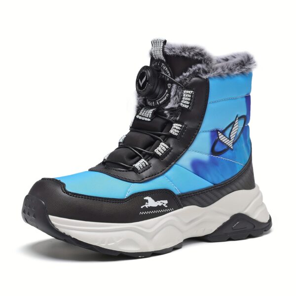 FANGFIUP Arctic Explorer Kids Winter Boots: Stylish and warm winter boots ideal for snow, hiking, and outdoor play.