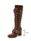 Newness Dominion Chunky Platform Boots Elevate your style with these chunky platform boots Featuring Specific details eg bold platforms durable construction stylish design
