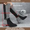 Newness Winters Grace Houndstooth Boots Elevate your winter style with these elegant chic houndstooth print ankle boots