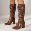 Newness Dominion Chunky Platform Boots Elevate your style with these chunky platform boots Featuring Specific details eg bold platforms durable construction stylish design