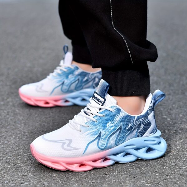 Stylish and comfortable Cloud Runner Kids Sneakers in action showing their breathable design and non slip sole Perfect for school or play
