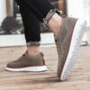 Newness Mens Casual Sneakers Breathable fabric PVC sole modern design for all day comfort