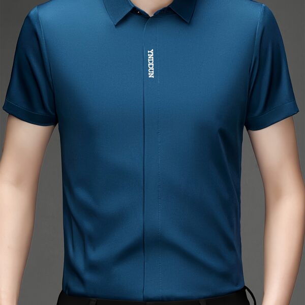Light blue men's summer shirt by Newness, perfect for both casual and formal occasions.
