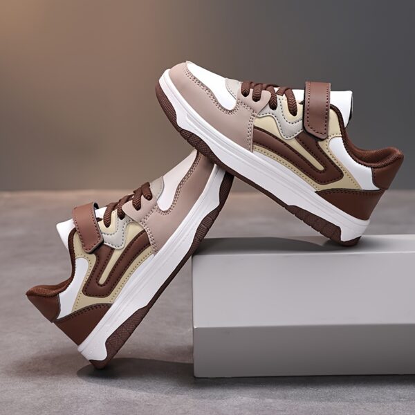 Newness Boys' Striped Low-Top Sneakers: Lightweight, breathable, and stylish striped sneakers perfect for play.
