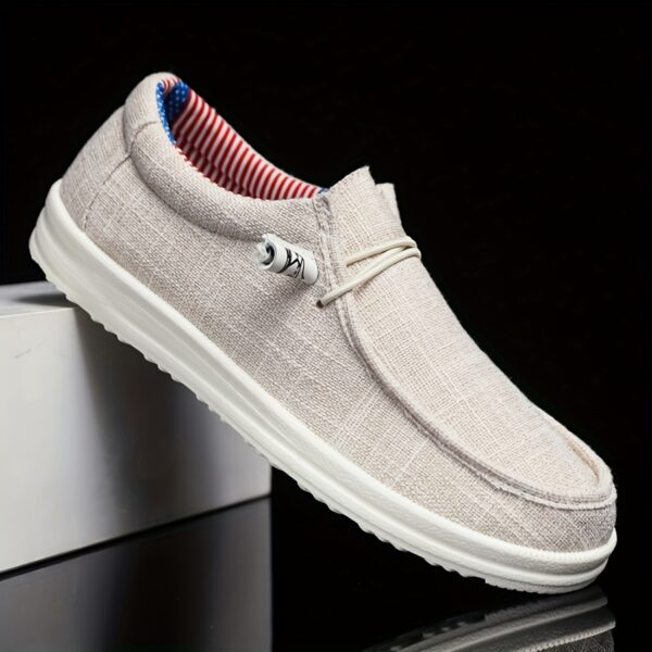 Newness Mens Canvas Loafers Effortless style for any occasion Breathable lightweight canvas loafers in a versatile design