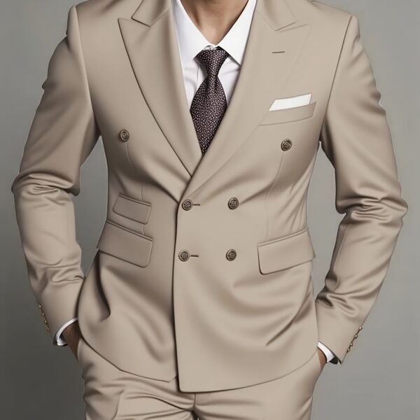 The Newness Executive: Modern Men's Formal Suit in charcoal grey, impeccably tailored for a sharp, modern look.