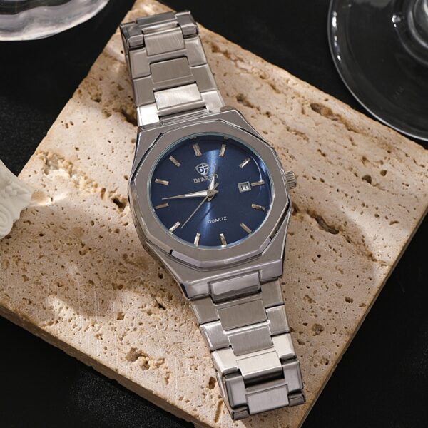 Newness Metropolitan Men's Steel Watch: A sleek, minimalist steel watch with a durable design, perfect for everyday wear or special occasions.