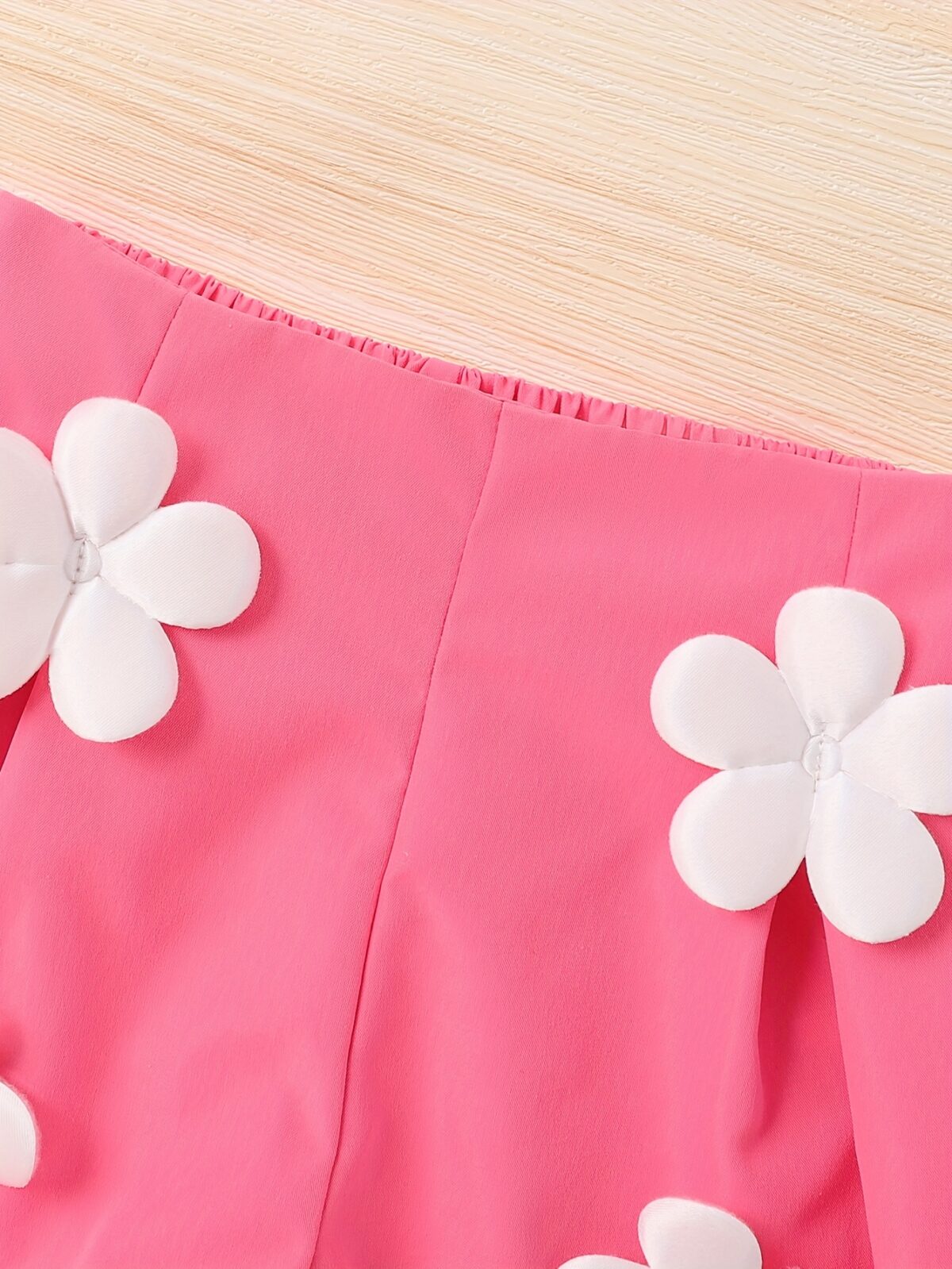 Adorable Summer Bloom Girls Shorts Set in a cheerful floral print perfect for sunny summer days The set includes a top and shorts