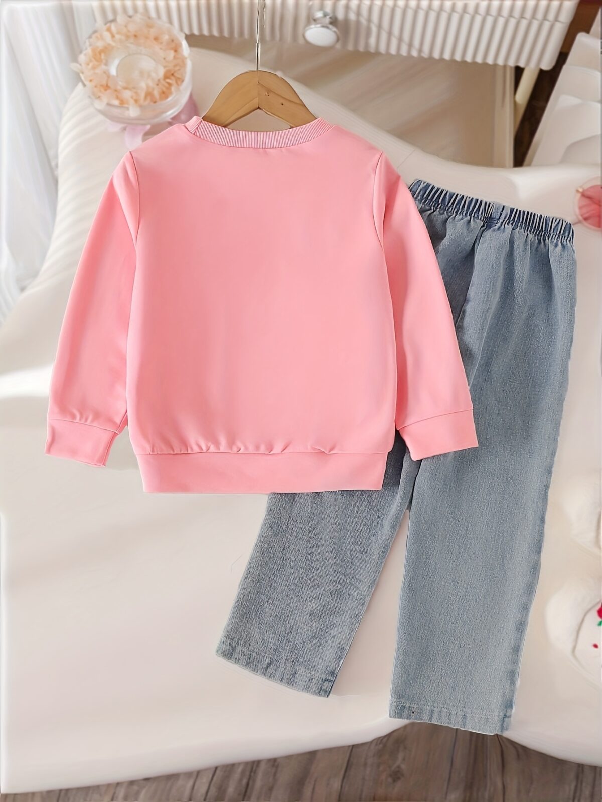 Adorable Pastel Dreams Girls Bow Set in pastel colors perfect for back to school or special occasions
