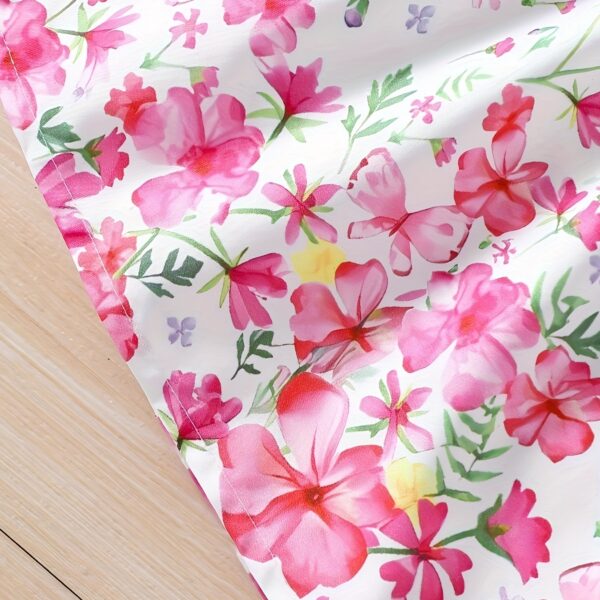 Adorable Serene Garden floral print dress, perfect for parties and everyday wear.