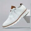 Newness Mens Casual Sneakers Breathable fabric PVC sole modern design for all day comfort