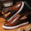 Newness City Slicker Woven Slip On Loafers Comfortable and stylish woven loafers perfect for everyday wear