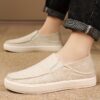 Newness Mens Fabric Loafers Breathable lightweight and effortlessly stylish loafers for any occasion