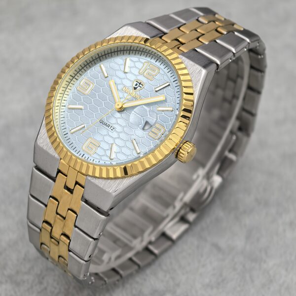 Newness Metropolitan Men's Stainless Steel Watch: A sophisticated stainless steel watch for the modern man, showcasing its sleek design and impeccable craftsmanship.