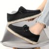 Newness Mens Canvas Loafers Hand stitched canvas loafers for effortless style and all day comfort Breathable and perfect for any occasion
