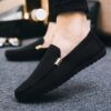 Newness Metropolitan Mens Casual Slip Ons Breathable fabric cushioned sole and minimalist design for all day comfort