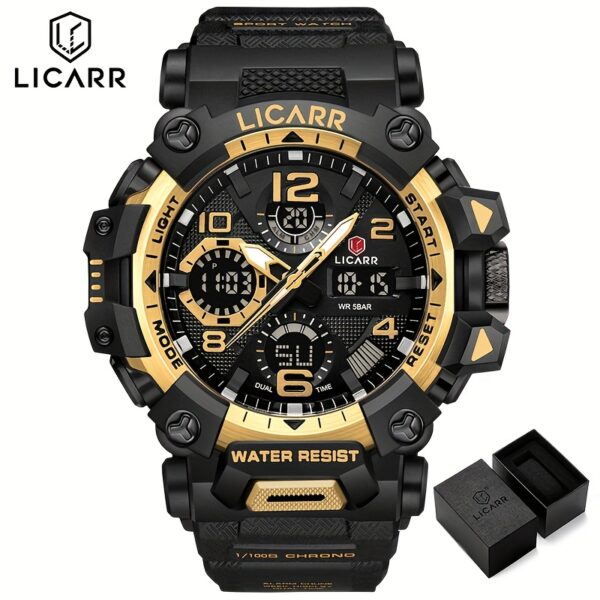 LICARR Apex Men's Sport Watch, showcasing its durability and style.