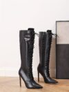 Newness Midnight Bloom Black Stiletto Boots elegant black stiletto boots perfect for parties and formal events