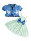 Adorable Flutterby Delight girls camisole dress perfect for spring and summer A charming lightweight dress with delicate details