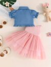 Adorable Flutterby Delight girls camisole dress perfect for spring and summer A charming lightweight dress with delicate details