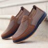 Newness Metropolitan Plaid Fabric Loafers Breathable and stylish plaid loafers perfect for any occasion