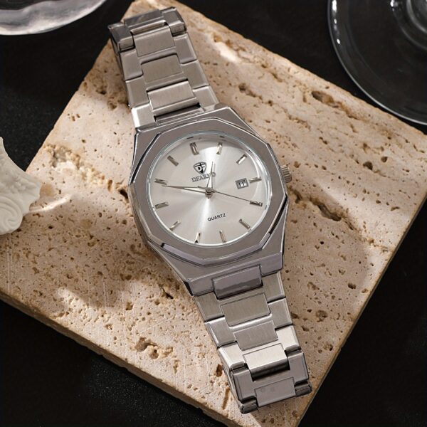 Newness Metropolitan Men's Steel Watch: A sleek, minimalist steel watch with a durable design, perfect for everyday wear or special occasions.