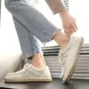 Newness Mens Canvas Loafers Hand stitched canvas loafers for effortless style and all day comfort Breathable and perfect for any occasion