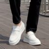 Newness Mens White Loafers Elevate your casual style with these comfortable and modern loafers