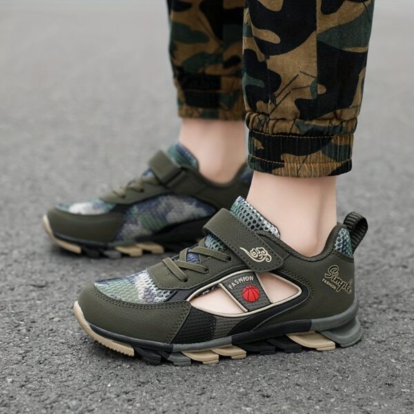 Stylish and comfortable Stealth Camo Kids' sneakers in camouflage print, perfect for boys and girls. Newness kids' shoe collection.
