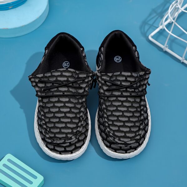 Newness Driftwood Plaid Boys' Casual Shoes - Stylish and comfortable plaid shoes for boys, perfect for everyday wear.