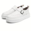 Newness Mens White Loafers Elevate your casual style with these comfortable and modern loafers