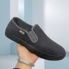 Newness Lightweight Mens Fabric Loafers in navy blue Experience effortless style with breathable fabric and lightweight comfort