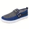 Newness Effortless Style Casual Slip On Loafers in breathable fabric with a comfortable PU sole perfect for all day wear
