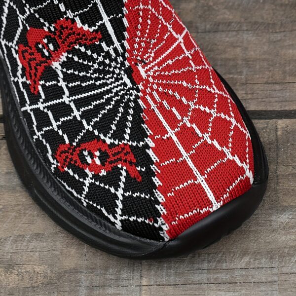 Newness Web-Slinger Spider Kid Shoes: Stylish and comfortable sneakers for kids, featuring a spider-web design.