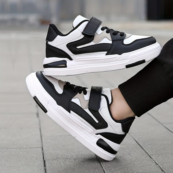 Newness Striped Panel Boys Sneakers   Stylish and comfortable sneakers for boys featuring a unique striped panel design