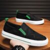 Newness Mens Canvas Loafers Breathable comfortable canvas loafers in a versatile style perfect for any occasion
