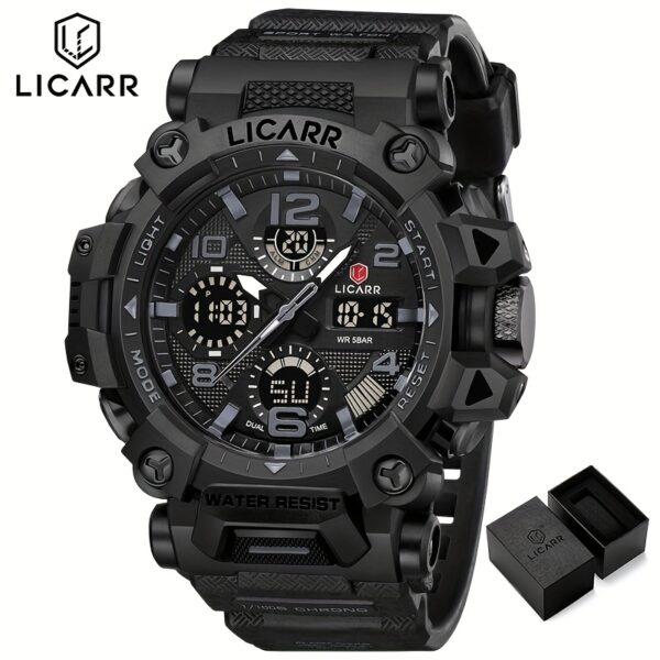 LICARR Apex Men's Sports Watch: Durable, stylish, and feature-packed timepiece for active lifestyles.