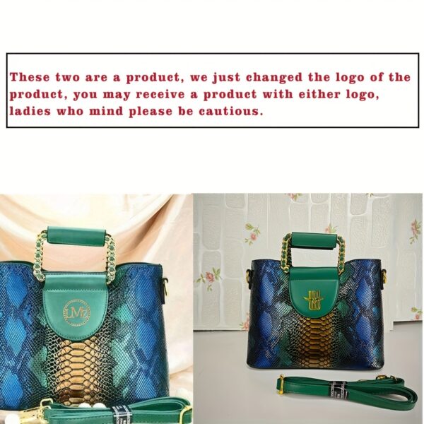 Emerald Envy Snakeskin Crossbody Bag by Newness. A chic, modern, and luxuriously designed crossbody bag in emerald green snakeskin.