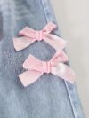 Adorable Pastel Dreams Girls Bow Set in pastel colors perfect for back to school or special occasions