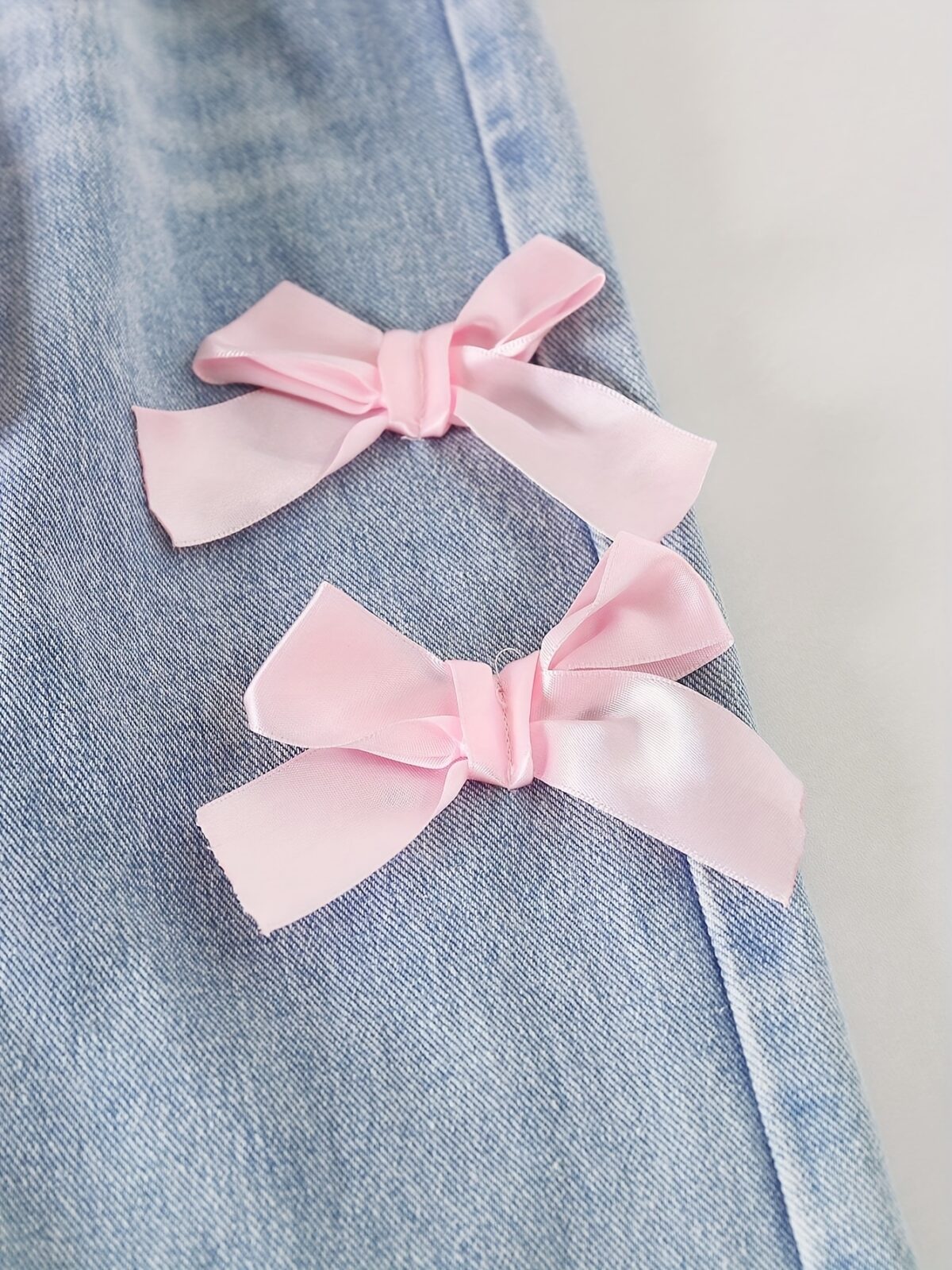 Adorable Pastel Dreams Girls Bow Set in pastel colors perfect for back to school or special occasions