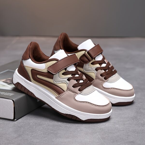 Newness Boys' Striped Low-Top Sneakers: Lightweight, breathable, and stylish striped sneakers perfect for play.