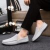 Newness Metropolitan Mens Canvas Loafers Comfortable and stylish canvas loafers for men perfect for elevating any casual outfit