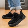 Stylish and comfortable black sneakers for kids perfect for everyday wear Newness Versatile Kids Black Sneakers