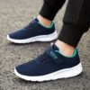 Newness Striped Breeze Boys Mesh Sneakers Breathable sporty sneakers perfect for all seasons Stylish striped design in blue and white