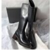 Newness Midnight Bloom Knee High Boots in rich brown leather Stylish and versatile perfect for fall and winter