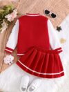 Stylish girls preppy jacket set from Newness Features a blazer and skirt combination in coordinating colors and fabrics Perfect for school special occasions or everyday wear
