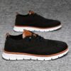 Newness Metropolitan Mens Casual Loafers Brown sole breathable fabric loafers in a sleek design for all day comfort