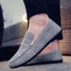 Newness Metropolitan Mens Canvas Loafers Comfortable and stylish canvas loafers perfect for any occasion View the detail of the sophisticated design and effortless chic