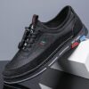 Newness Metropolitan Mens Casual Slip Ons Breathable fabric cushioned sole and minimalist design for all day comfort